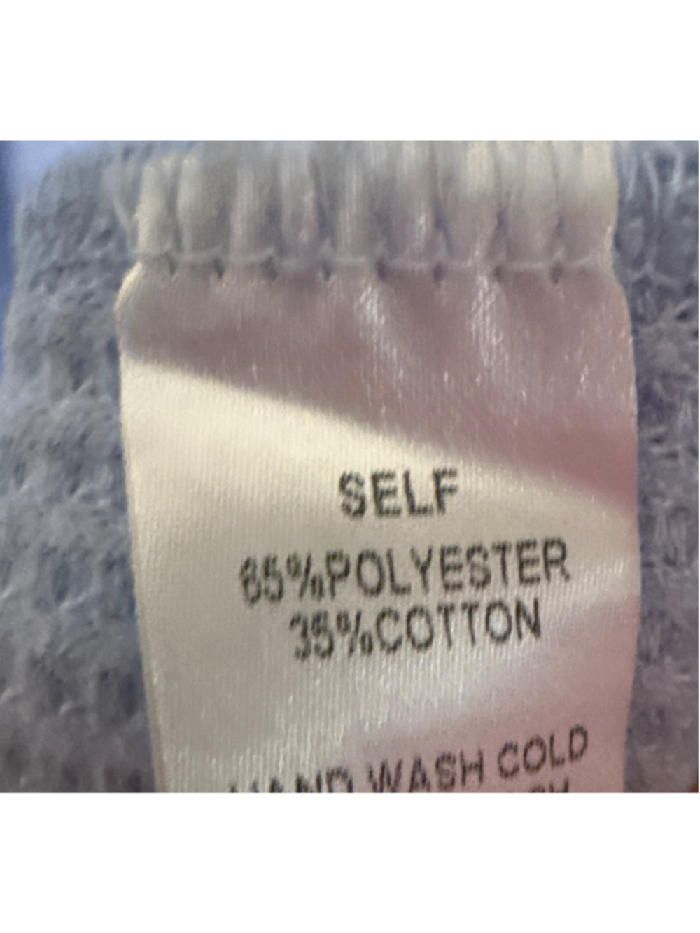 Easel Blue Waffle Knit Tiered Dress Size L - Picture 5 of 5